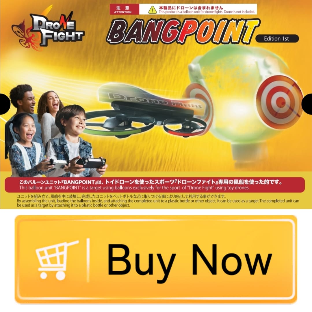 BangpointEdition1st, mini drone accessories, A balloon target exclusively for mini-drones, Combined with a toy drone, it can be exciting and fun., Targets for drone-sport DRONEFIGHT
