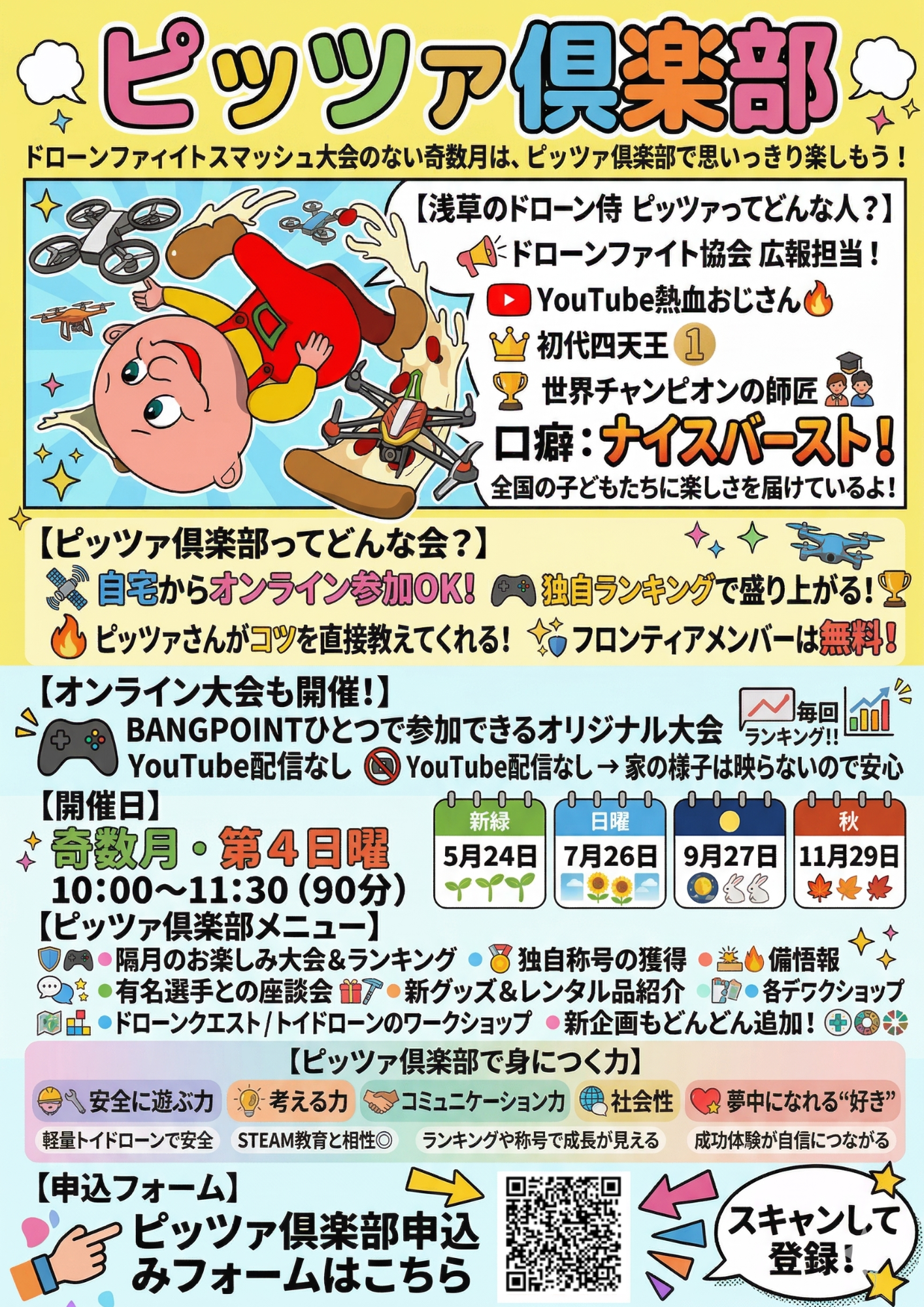 ピッツァクラブの説明が入っているインフォグラフィック画像