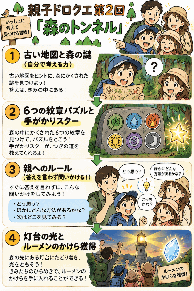 親子ドロクエ第2回「森のトンネル」と考える力（スマホ用）