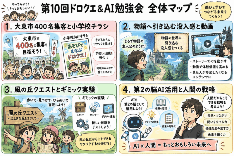 第10回ドロクエ&AI勉強会 全体マップ