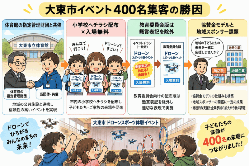 大東市イベント400名集客の勝因