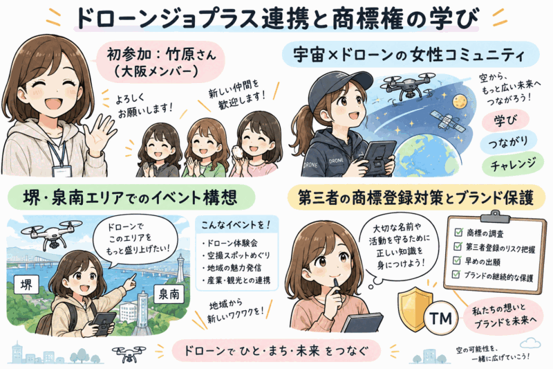ドローンジョプラス連携と商標権の学び
